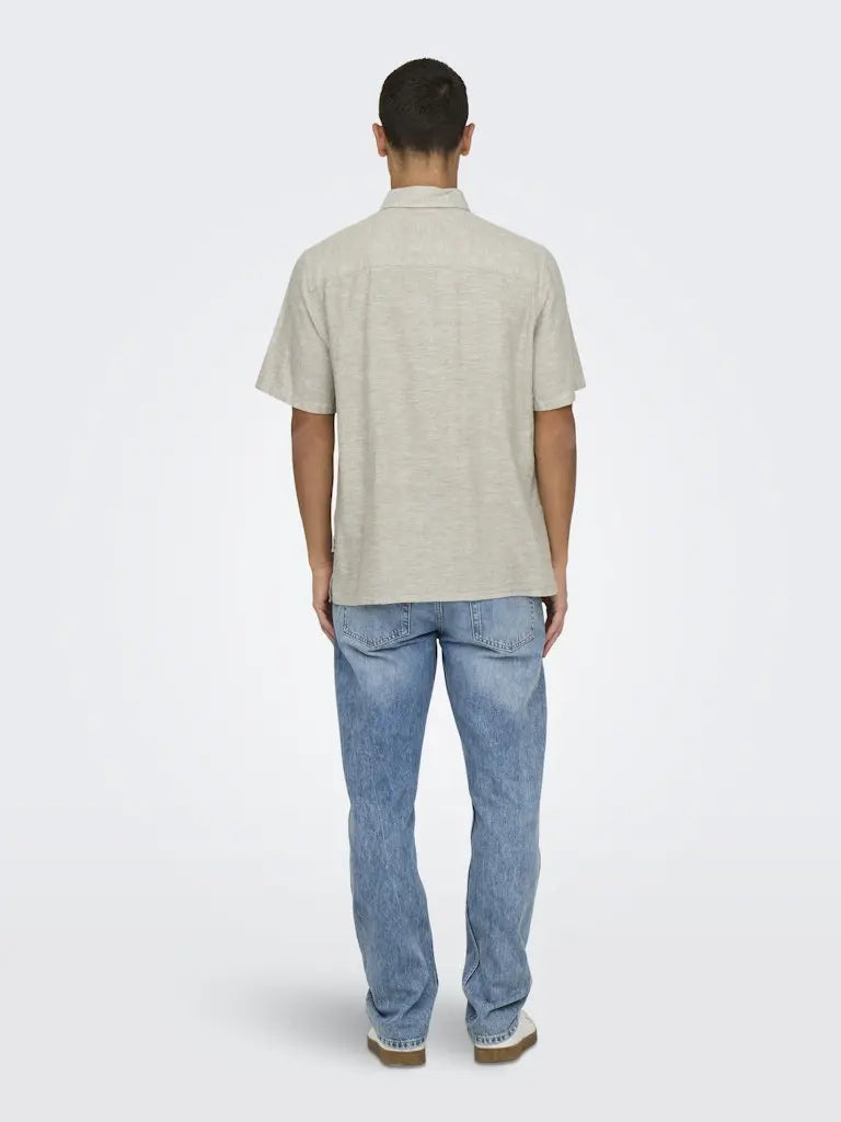 Caiden Linskjorte SS RG - Chinchilla Only & Sons
