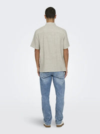 Caiden Linskjorte SS RG - Chinchilla Only & Sons