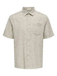 Caiden Linskjorte SS RG - Chinchilla Only & Sons