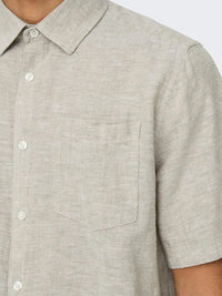 Caiden Linskjorte SS RG - Chinchilla Only & Sons