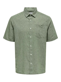 Caiden Linskjorte SS RG - Swamp Only & Sons