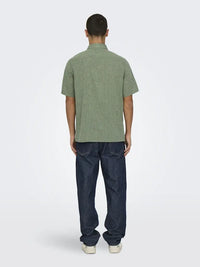 Caiden Linskjorte SS RG - Swamp Only & Sons