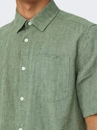 Caiden Linskjorte SS RG - Swamp Only & Sons