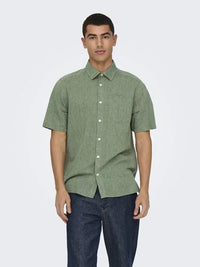 Caiden Linskjorte SS RG - Swamp Only & Sons