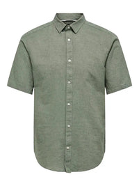 Caiden Linskjorte SS - Swamp Only & Sons