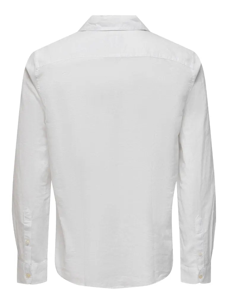 Caiden Resort Linskjorte - White Only & Sons