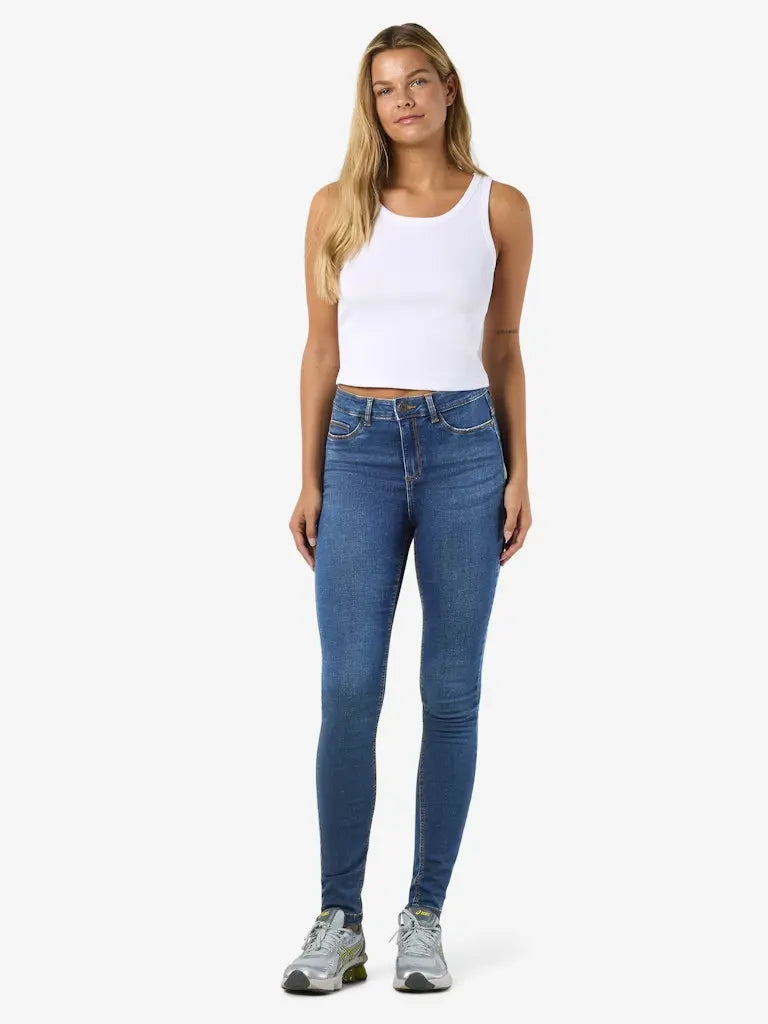 Callie Skinny Jeans - Medium Blue Denim Noisy May