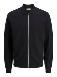 Callum Cardigan Full Zip - Black JJ Rebel