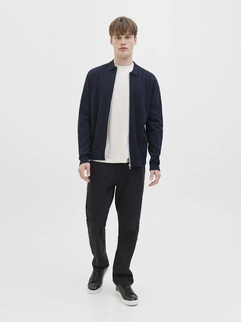 Callum Cardigan Full Zip - Sky Captain JJ Rebel