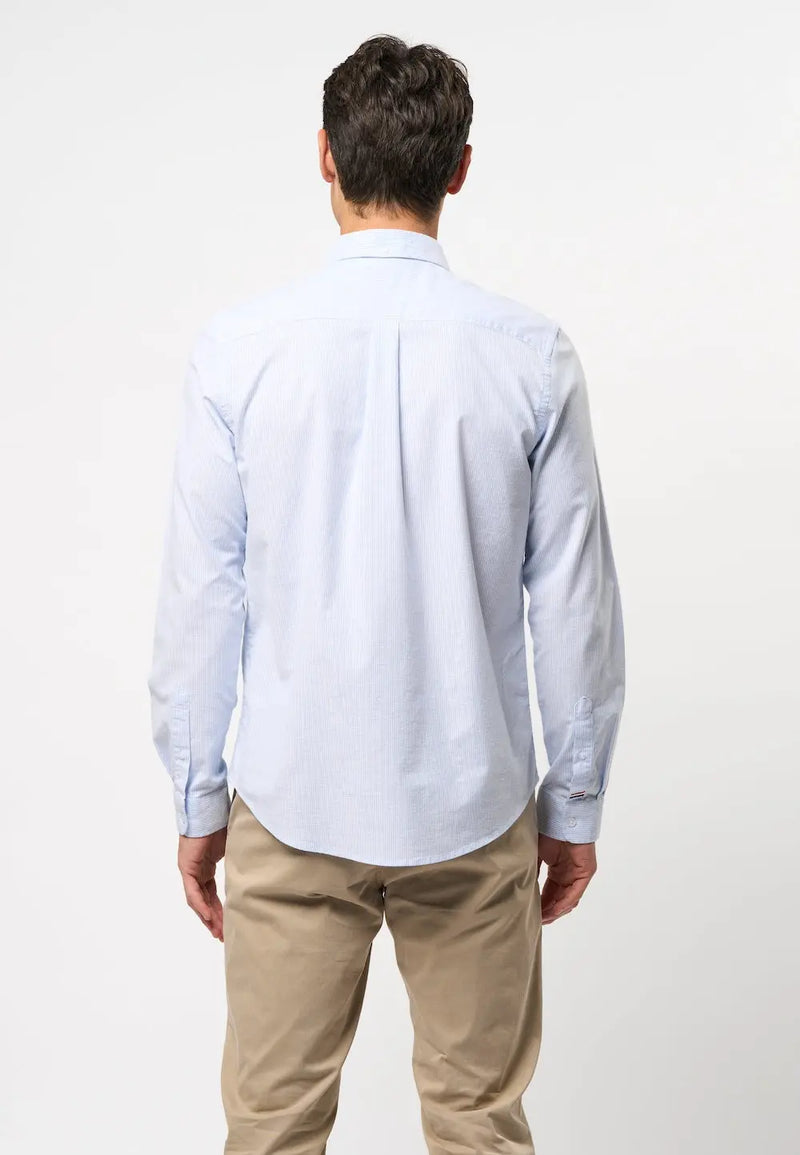 Calvert Flex Oxfordskjorte - Light Blue Stripes U.S. Polo Assn.