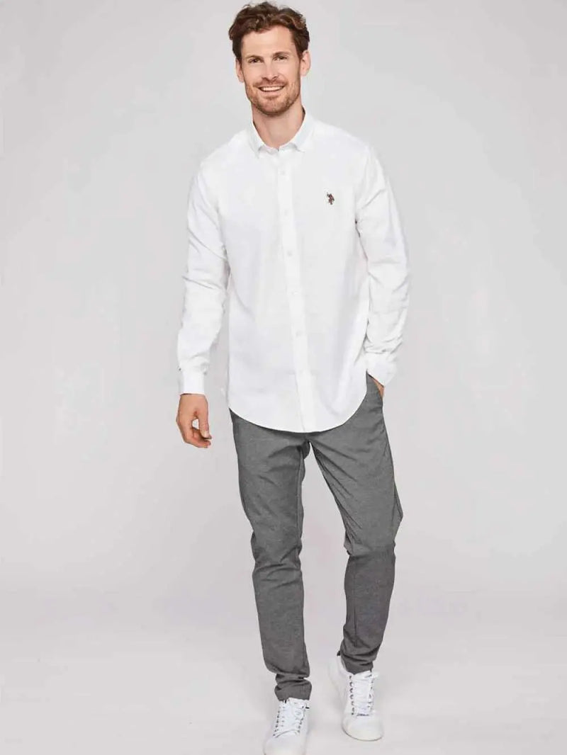 Calvert Flex Oxfordskjorte - White U.S. Polo Assn.