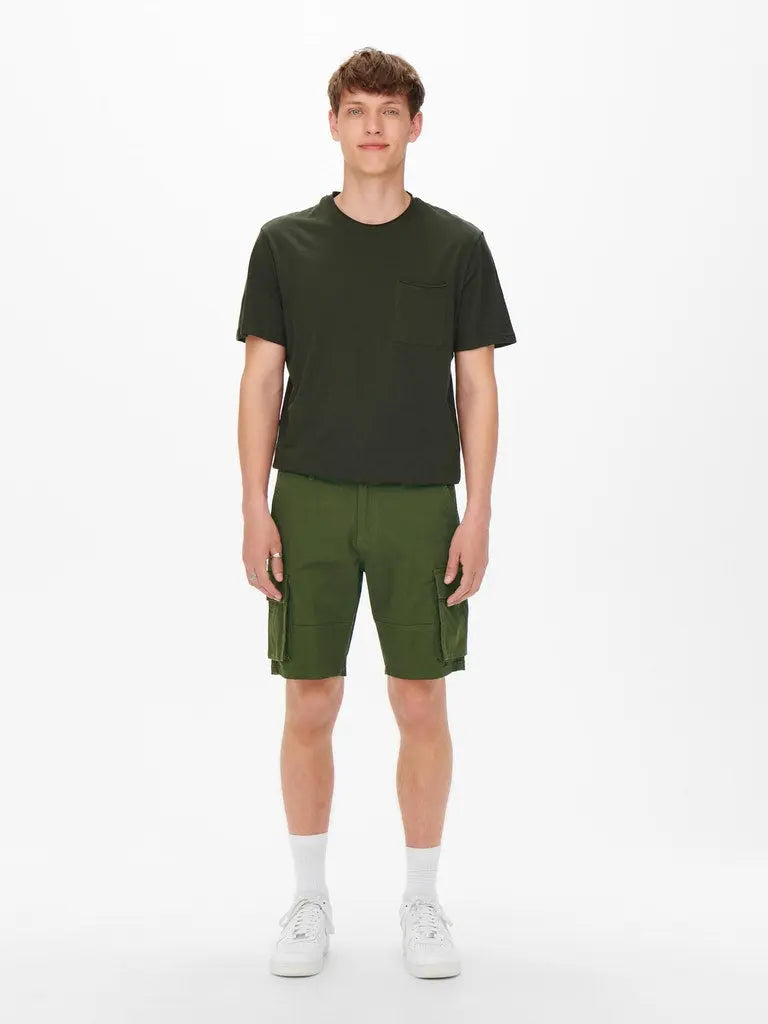 Cam Cargo shorts 6689 - Olive Night Only & Sons