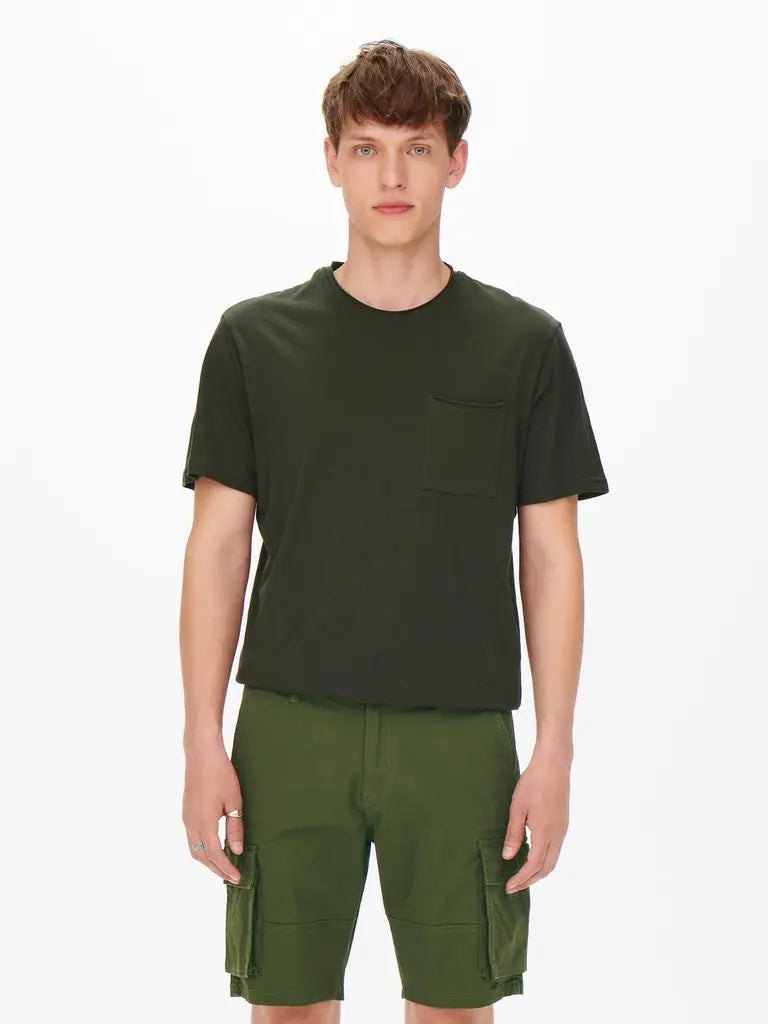 Cam Cargo shorts 6689 - Olive Night Only & Sons