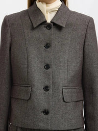 Camilla Blazer Short - Black Detail/Structure Selected Femme