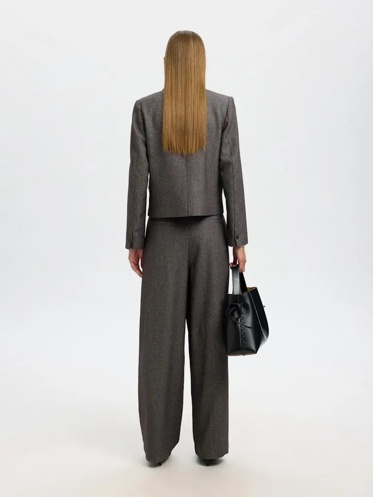 Camilla Blazer Short - Black Detail/Structure Selected Femme