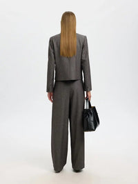 Camilla Blazer Short - Black Detail/Structure Selected Femme