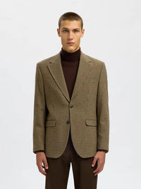 Carl Tweed Blazer - Golden Brown Check Selected Homme