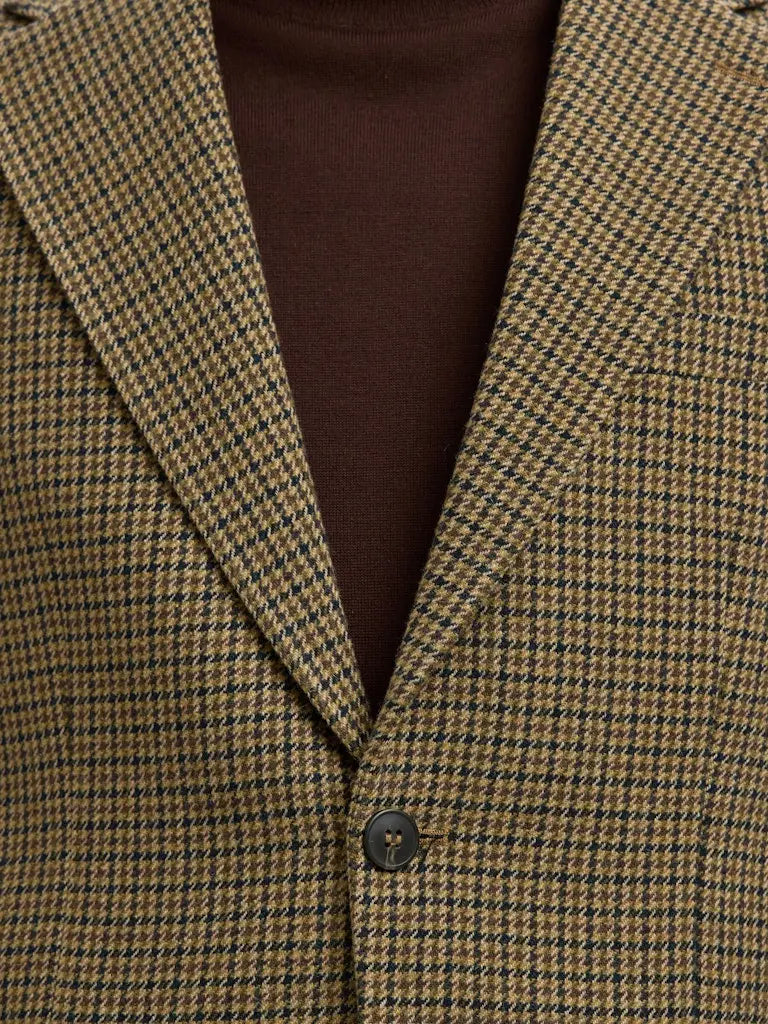Carl Tweed Blazer - Golden Brown Check Selected Homme