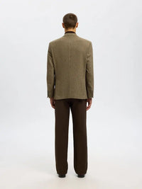 Carl Tweed Blazer - Golden Brown Check Selected Homme