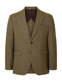 Carl Tweed Blazer - Golden Brown Check Selected Homme