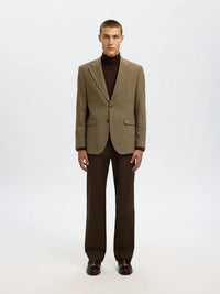 Carl Tweed Blazer - Golden Brown Check Selected Homme