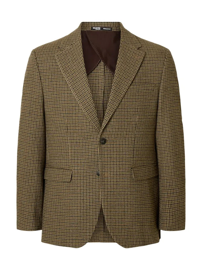 Carl Tweed Blazer - Golden Brown Check Selected Homme