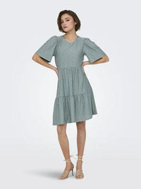 Carla Cathinka Kjole - Chinois Green JDY