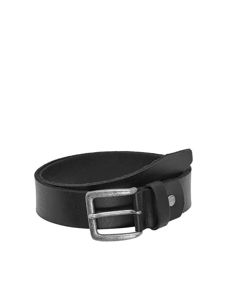Carter Medium Leather Belte - Black Only & Sons