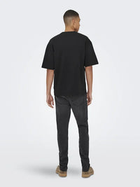 Caspian Boxfit T-Skjorte - Black Only & Sons