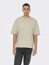 Caspian Boxfit T-Skjorte - Silver Lining Only & Sons