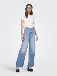 Cathinka T-skjorte - Cloud Dancer JDY