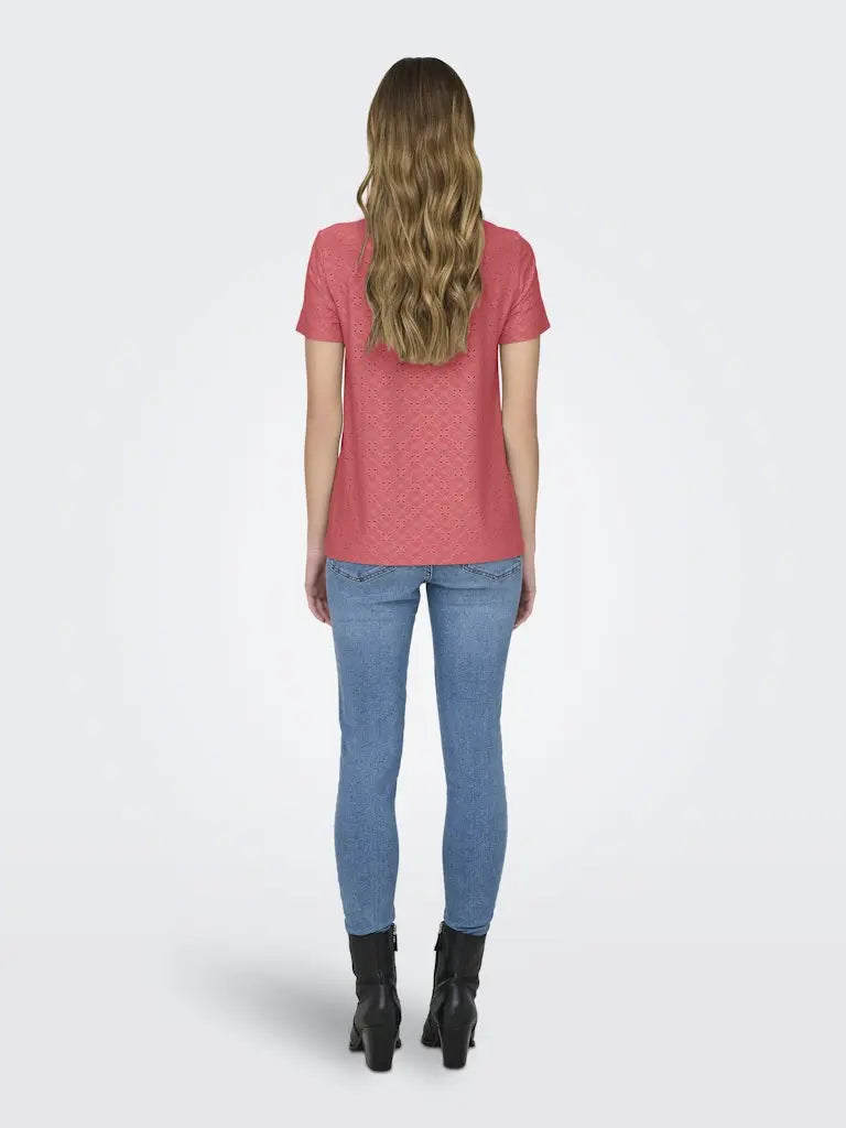 Cathinka T-skjorte - Rose Of Sharon JDY