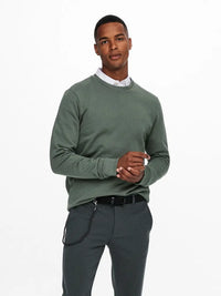 Ceres Genser Rund Hals - Castor Grey Only & Sons