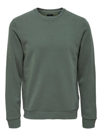 Ceres Genser Rund Hals - Castor Grey Only & Sons