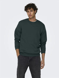 Ceres Genser Rund Hals - Darkest Spruce Only & Sons