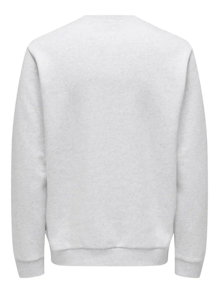 Ceres Genser Rund Hals - Super Light Grey Melange Only & Sons