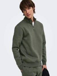 Ceres Half Zip Genser - Beluga Only & Sons