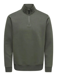 Ceres Half Zip Genser - Beluga Only & Sons
