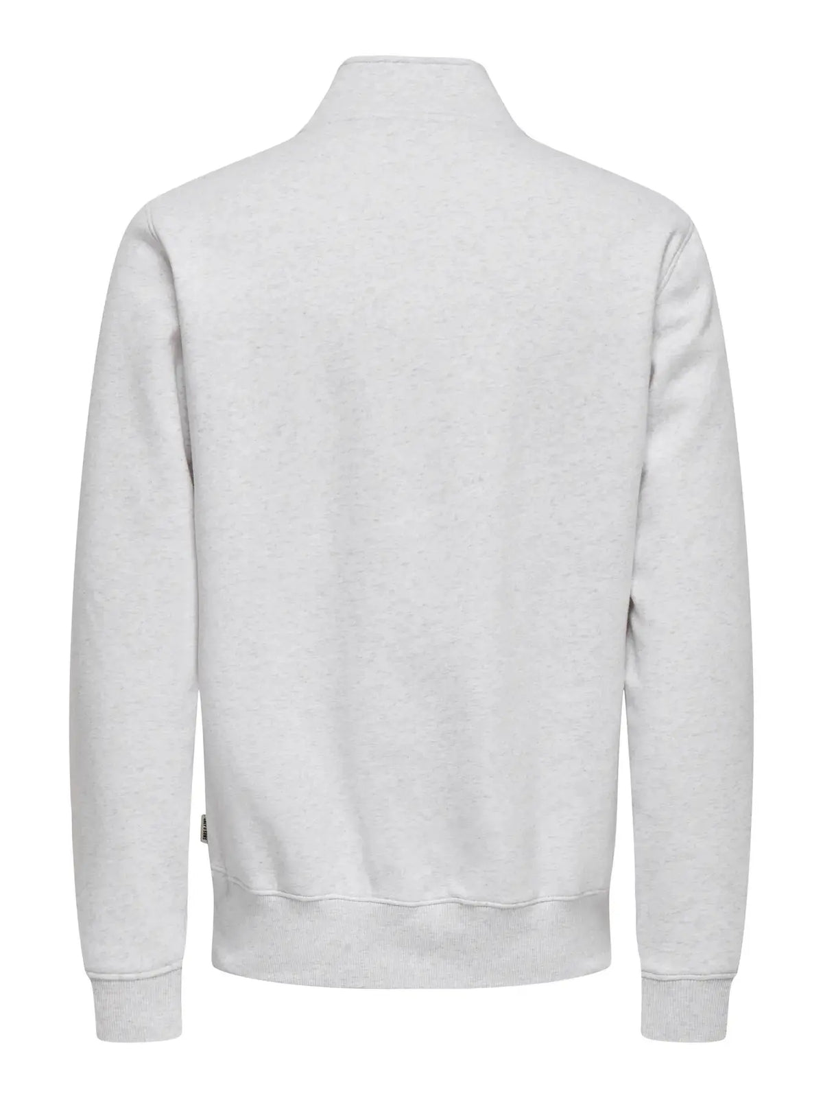 Ceres Half Zip Genser - Super Light Grey Melange Only & Sons