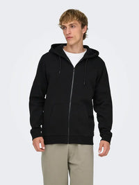 Ceres Hettegenser m/Zip - Black Only & Sons
