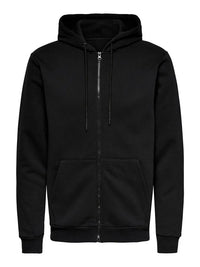 Ceres Hettegenser m/Zip - Black Only & Sons