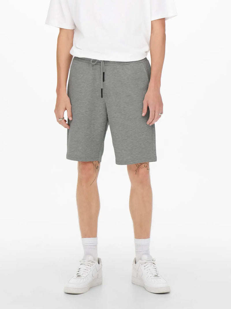 Ceres Sweat Shorts - Light Grey Melange Only & Sons