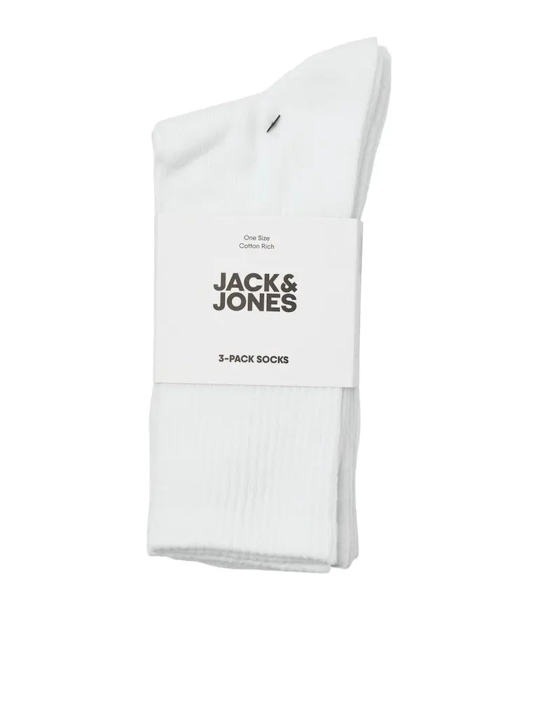 Charles Tennis Sock 3-Pack - White Jack&Jones