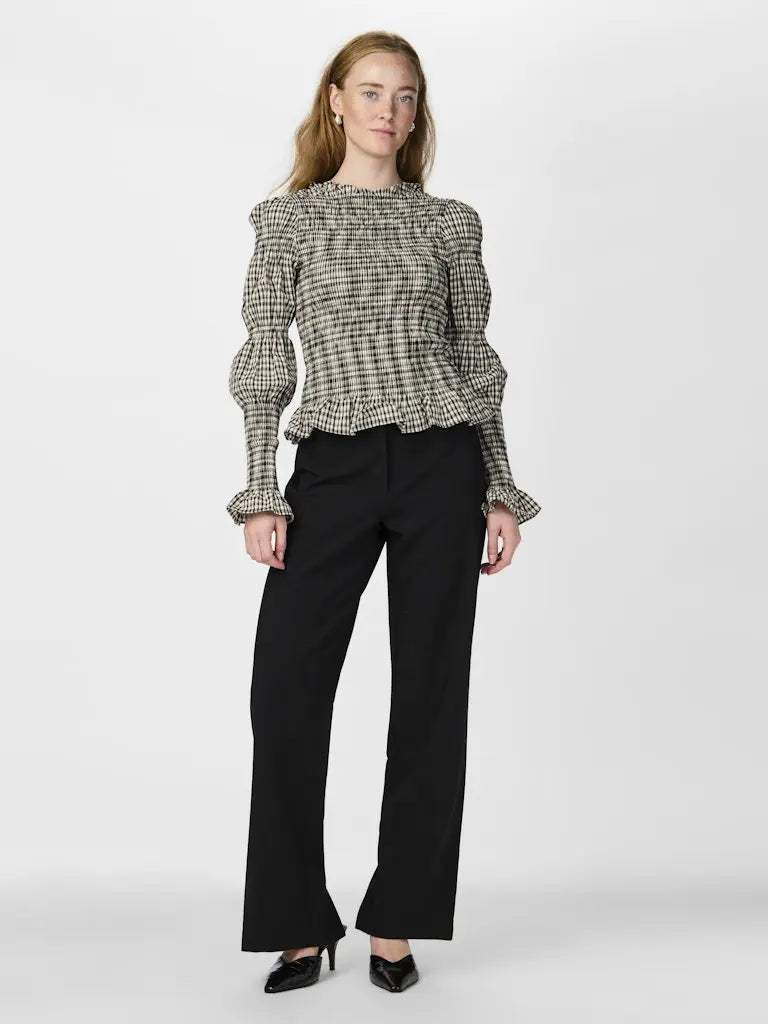 Chemma Smock Top - Black Y.A.S