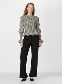 Chemma Smock Top - Black Y.A.S