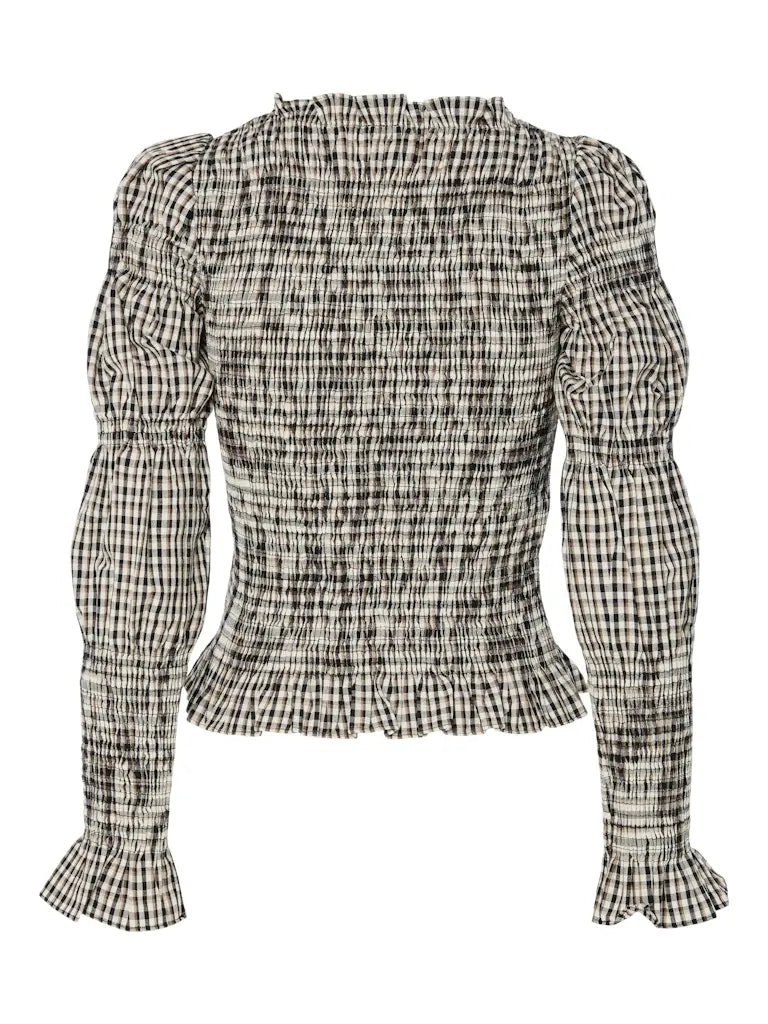 Chemma Smock Top - Black Y.A.S