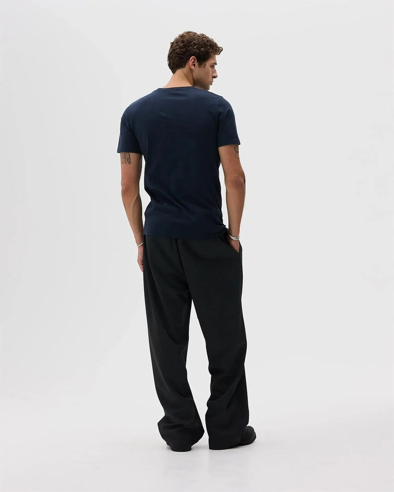 Classic Fit Logo T-Skjorte - Navy Blue Bareen