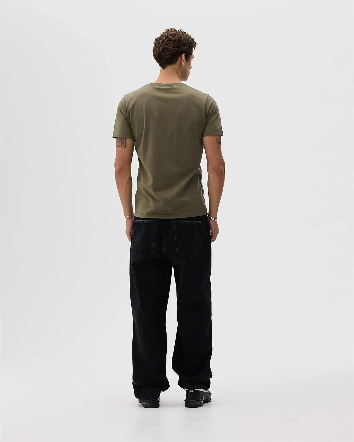 Classic Fit Logo T-Skjorte - Olive Green Bareen