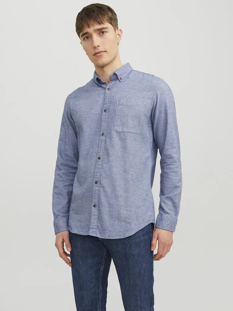 Classic Melange Skjorte - Faded Denim Jack&Jones