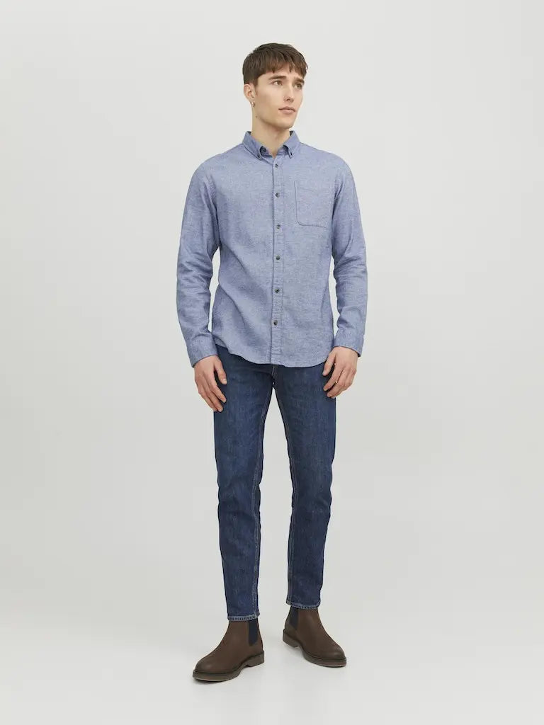 Classic Melange Skjorte - Faded Denim Jack&Jones